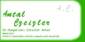 antal czeizler business card